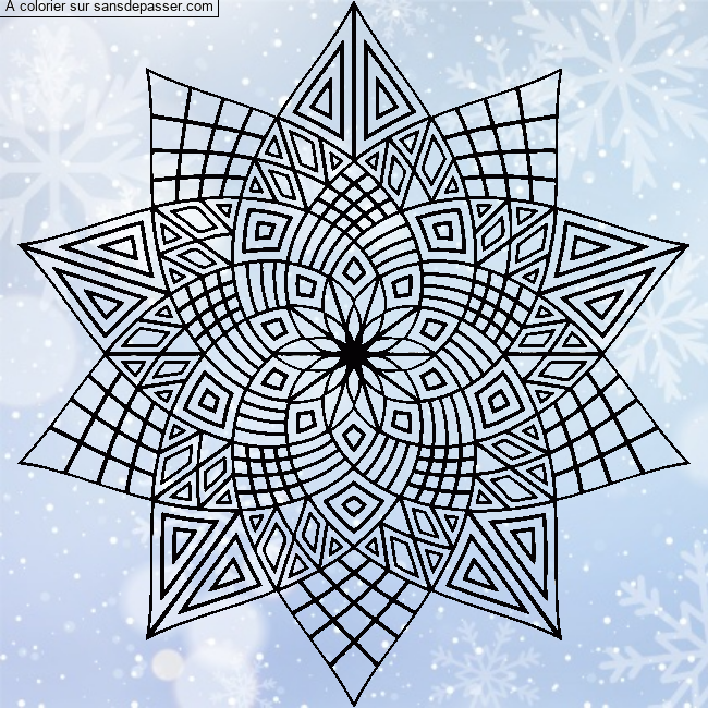 Mandala fleur par un invit&eacute;