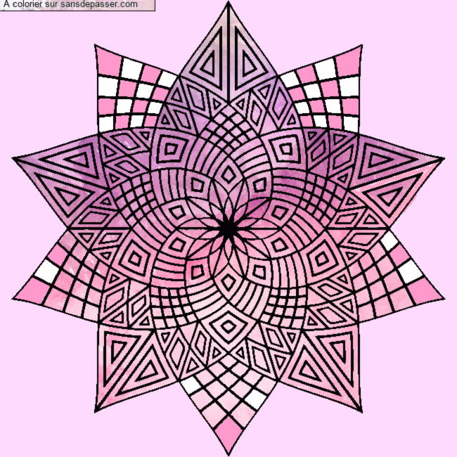 Mandala fleur par un invit&eacute;