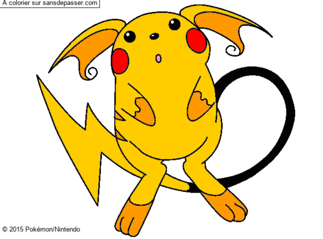 Coloriage Raichu par un invit&eacute;