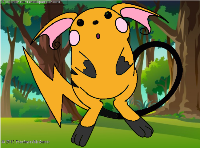 Coloriage Raichu par un invit&eacute;