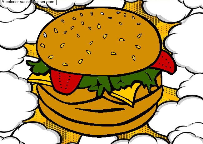 Hamburger par un invité