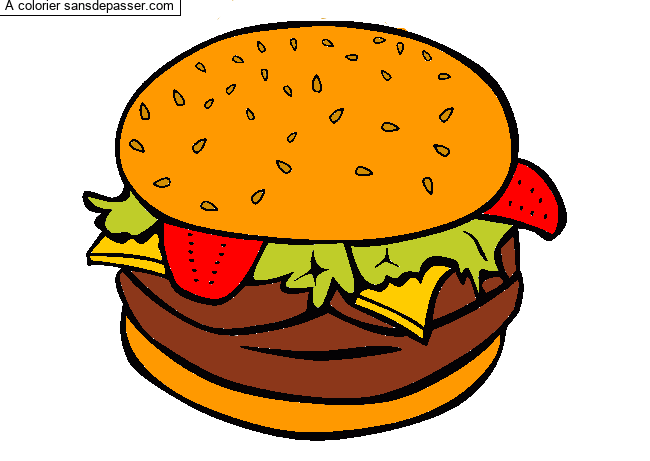 Hamburger par un invit&eacute;