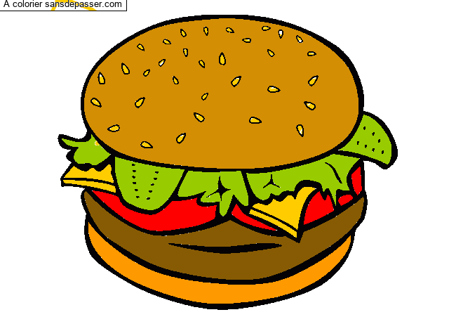 Hamburger par un invit&eacute;