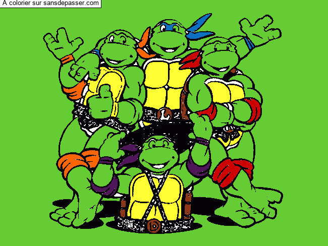 Les Tortues Ninja par Angelino