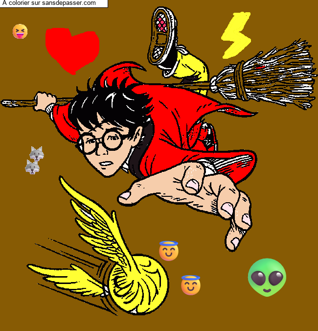 Harry Potter et le match de quidditch par un invit&eacute;