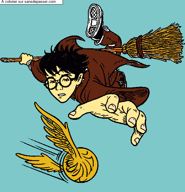 Harry Potter et le match de quidditch par saucayalou