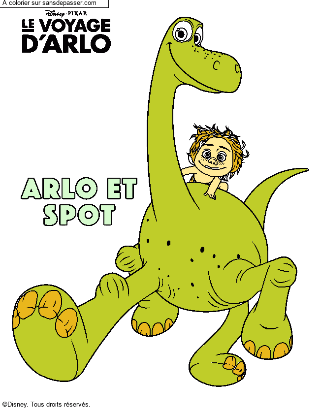 Coloriage Arlo et Spot par jxst_leonicia