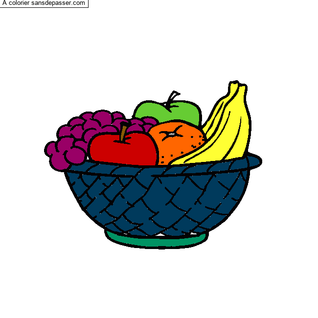Corbeille de fruits par un invit&eacute;