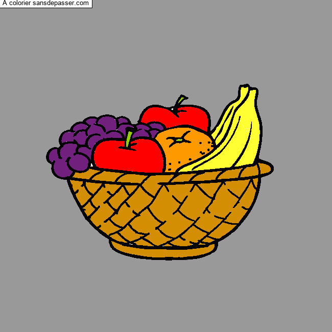 Corbeille de fruits par Gabi