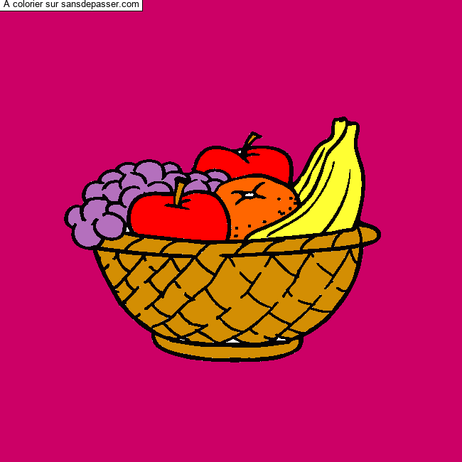 Corbeille de fruits par un invit&eacute;