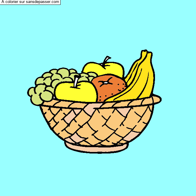 Corbeille de fruits par un invit&eacute;