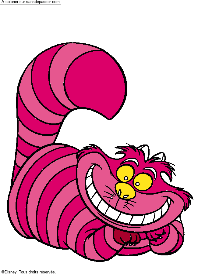 Le chat de Cheshire par un invit&eacute;