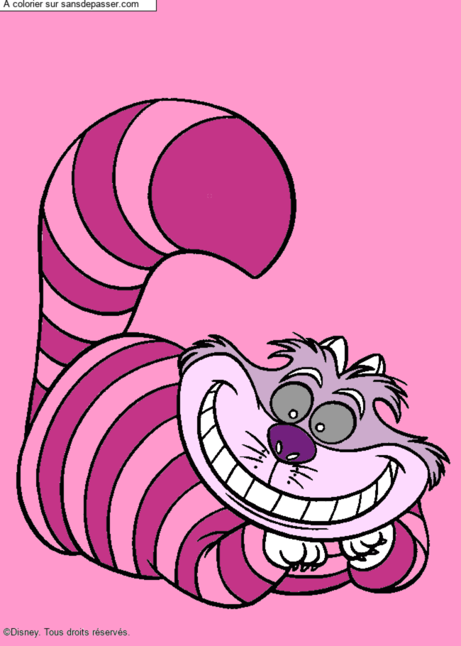 Le chat de Cheshire par un invit&eacute;