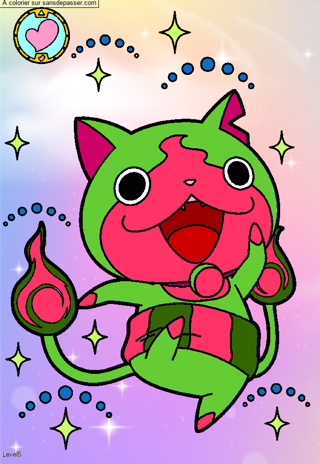 Coloriage Jibanyan par un invit&eacute;