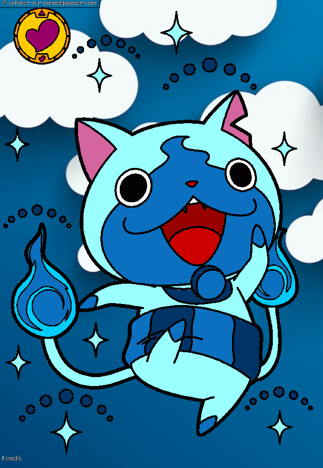 Coloriage Jibanyan par un invit&eacute;