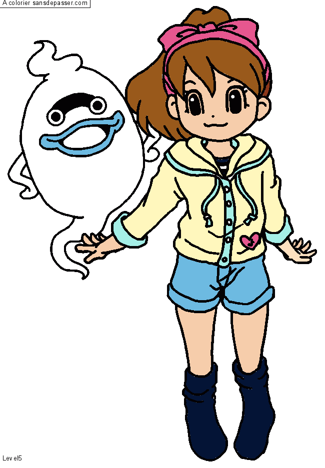 Coloriage Katie et Whisper