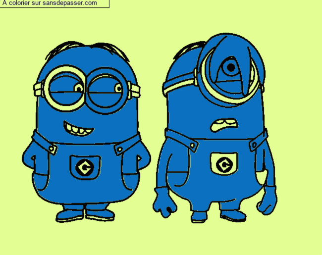 Minions avec une &eacute;toile de mer par un invit&eacute;