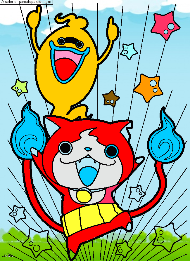 Whisper et Jibanyan par Zo&eacute;