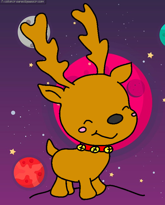 Renne du P&egrave;re No&euml;l par un invit&eacute;