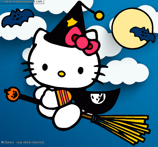 Hello Kitty f&ecirc;te Halloween par sans d&eacute;passer girl