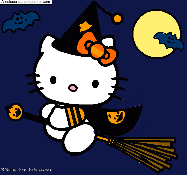 Hello Kitty f&ecirc;te Halloween par un invit&eacute;