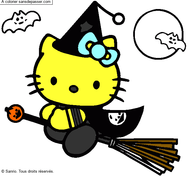 Hello Kitty fête Halloween par un invité