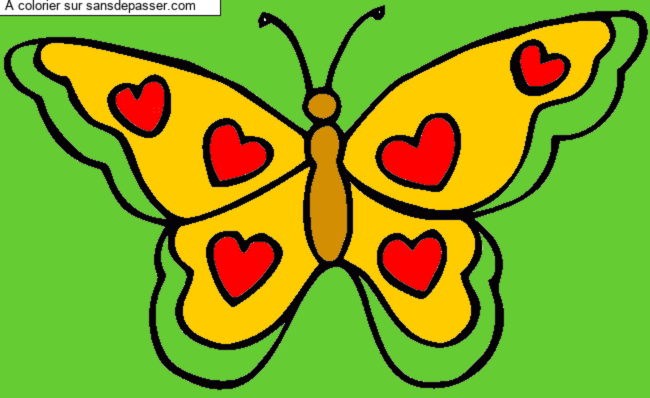 Coloriage Joli Papillon par Lilya 