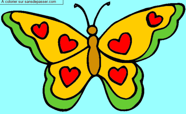 Coloriage Joli Papillon par Lilya 
