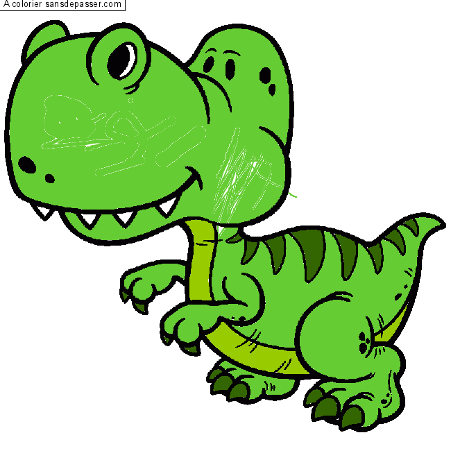 Dinosaure par un invit&eacute;