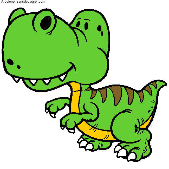 Dinosaure par un invit&eacute;