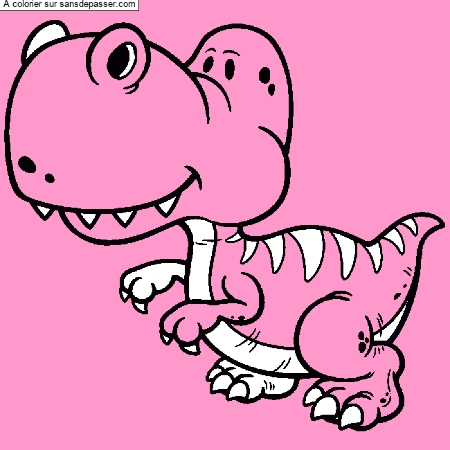 Coloriage Dinosaure par LILA  534 265