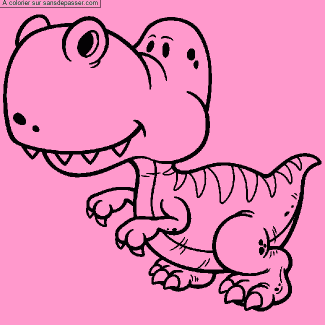 Coloriage Dinosaure par LILA  534 265