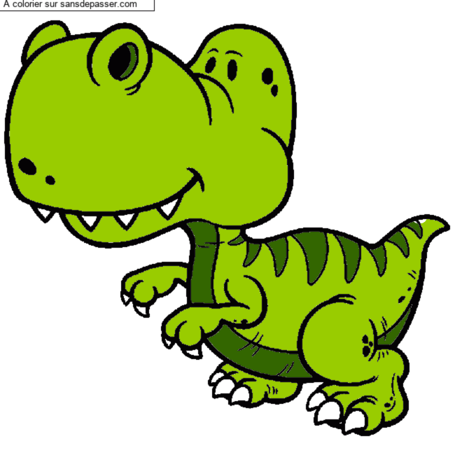 Dinosaure par un invit&eacute;