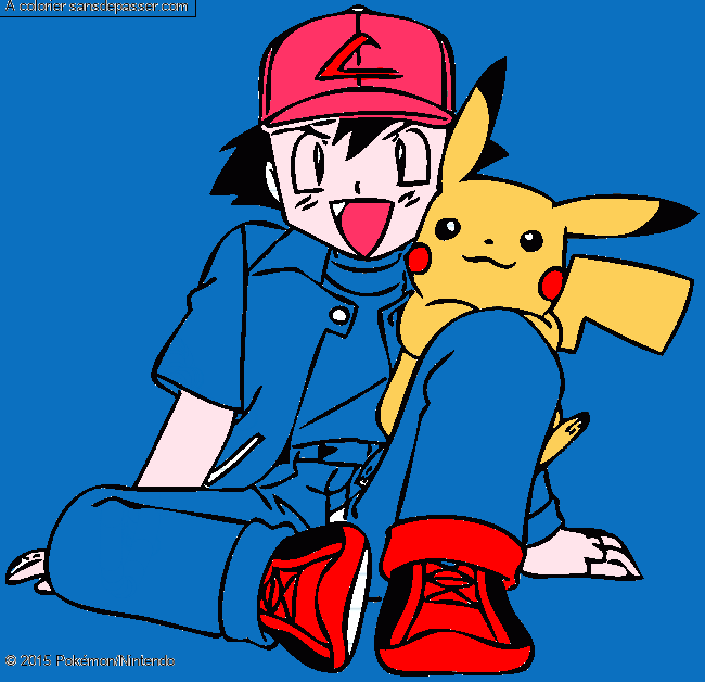 Pikachu et Sacha par un invit&eacute;