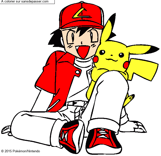 Pikachu et Sacha par un invit&eacute;