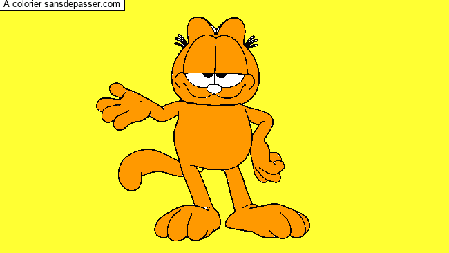 Coloriage Garfield par Camille