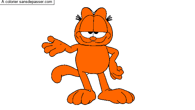Coloriage Garfield par elliot54380