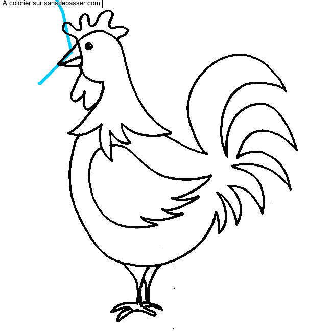 Coq par un invit&eacute;