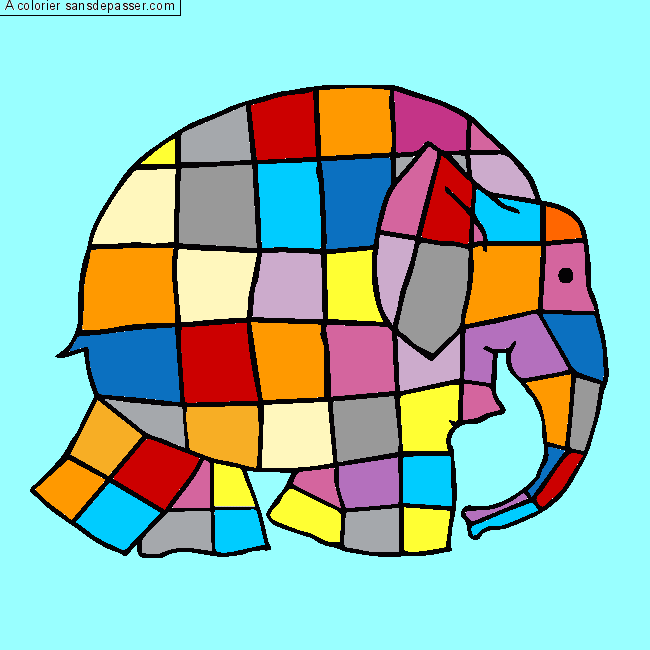 Elmer, l'&eacute;l&eacute;phant multicolore par un invit&eacute;