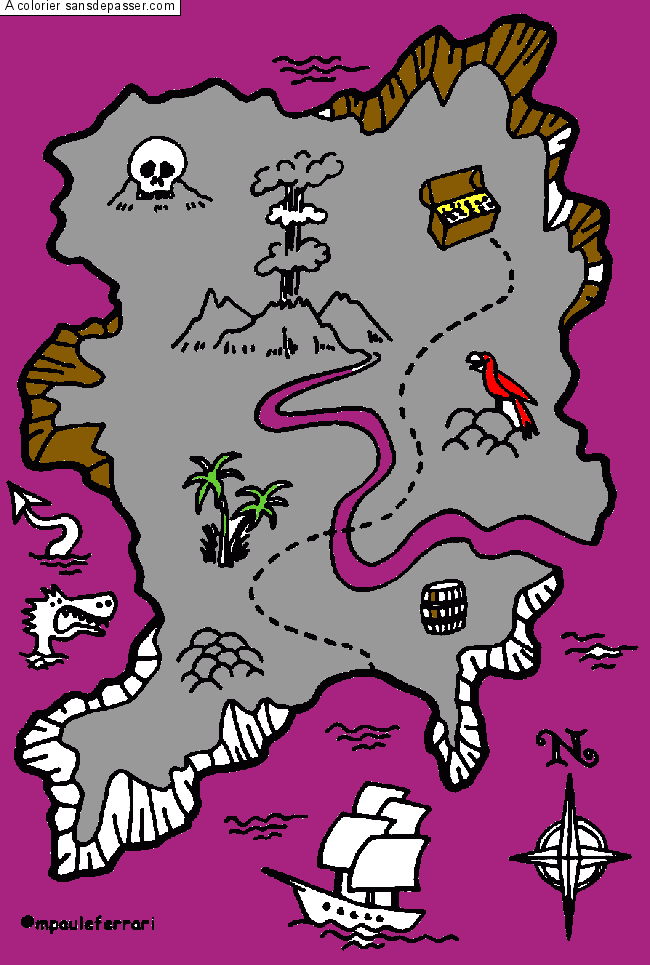 Carte au Tr&eacute;sor par un invit&eacute;