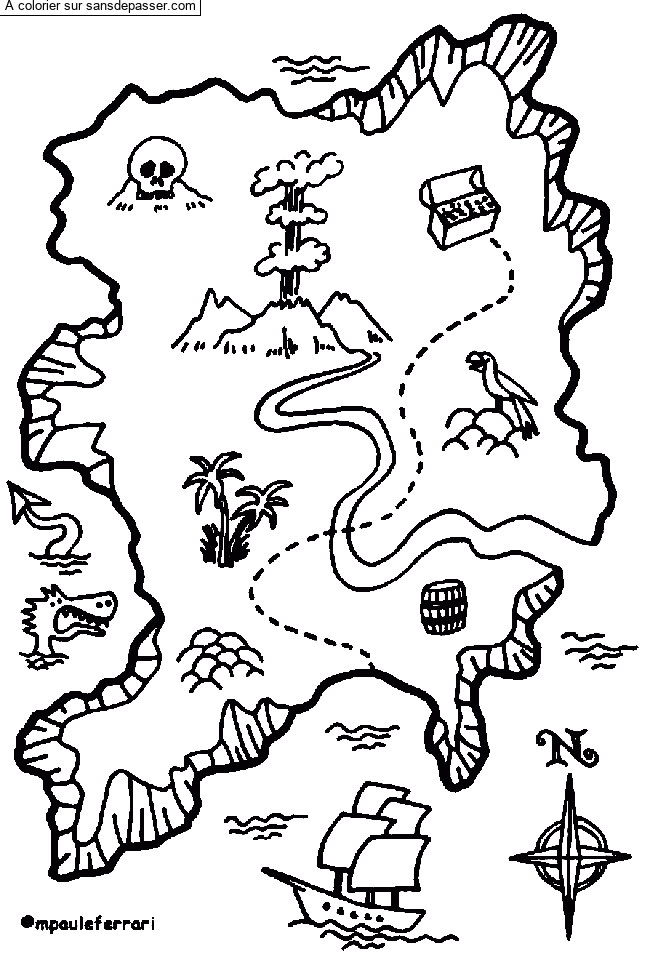 Carte au Tr&eacute;sor par un invit&eacute;