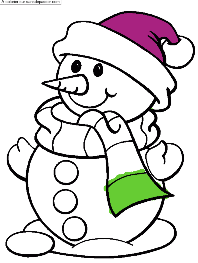 Boule le bonhomme de neige par un invit&eacute;