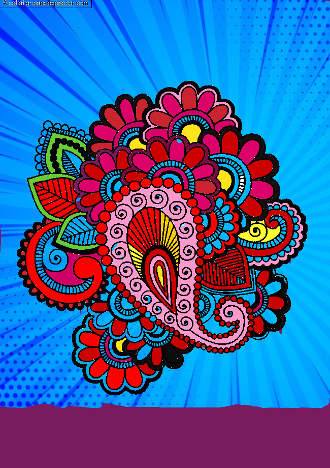 Coloriage Mandala Fleur