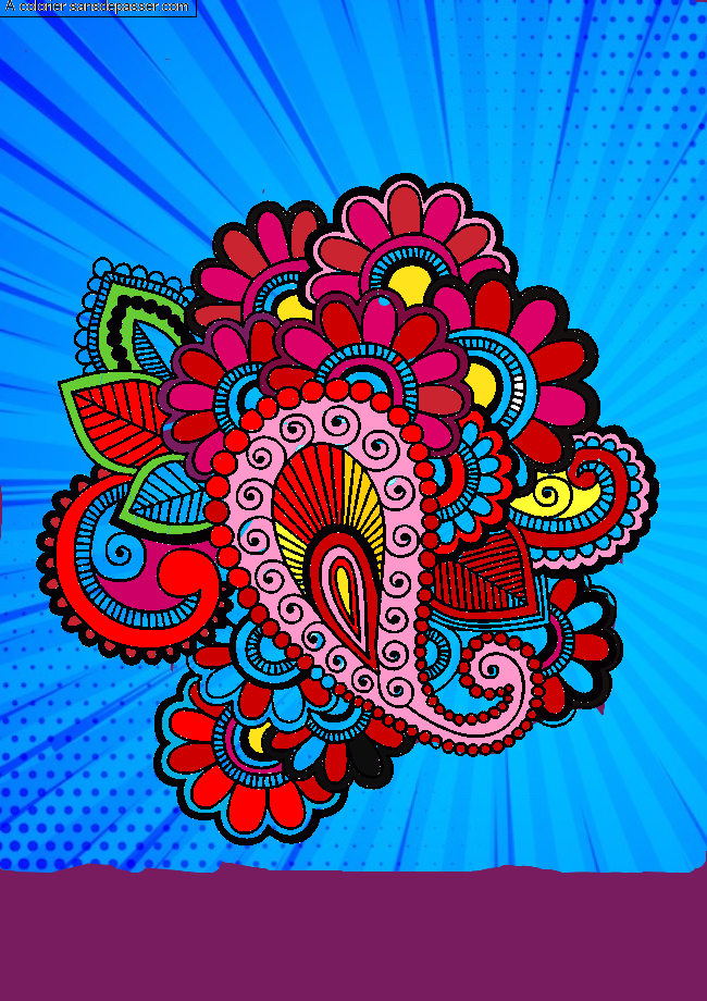 Mandala Fleur par un invit&eacute;