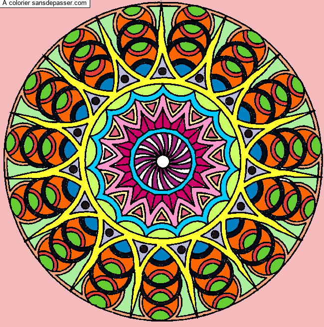 Coloriage Mandala classique