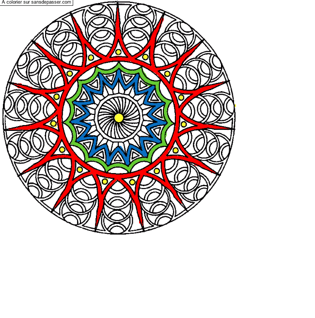 Mandala classique par un invit&eacute;