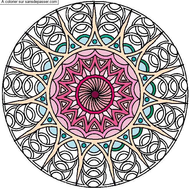 Mandala classique par un invit&eacute;