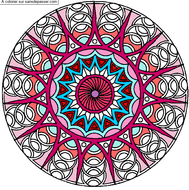 Mandala classique par un invit&eacute;