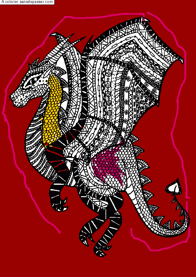Dragon Doodle Mandala par un invité