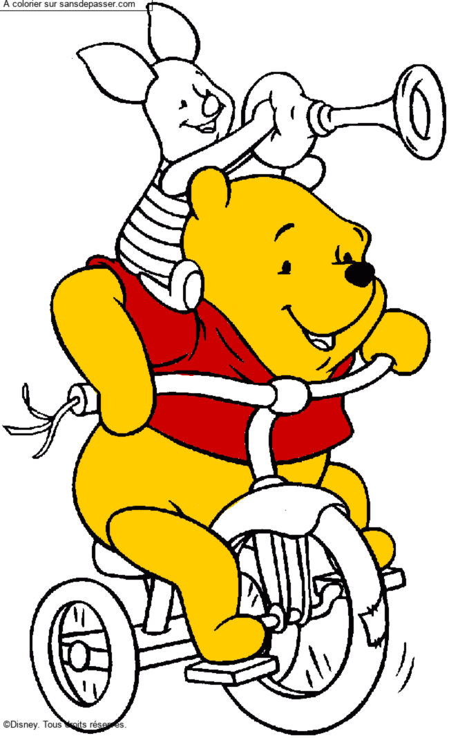 Coloriage Winnie et Porcinet par kassandra